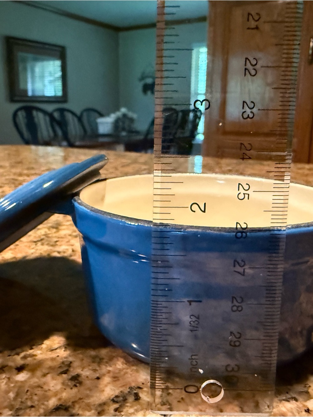Mini Enameled Cast Iron Dutch Oven/Cocotte - Picture 3 of 7